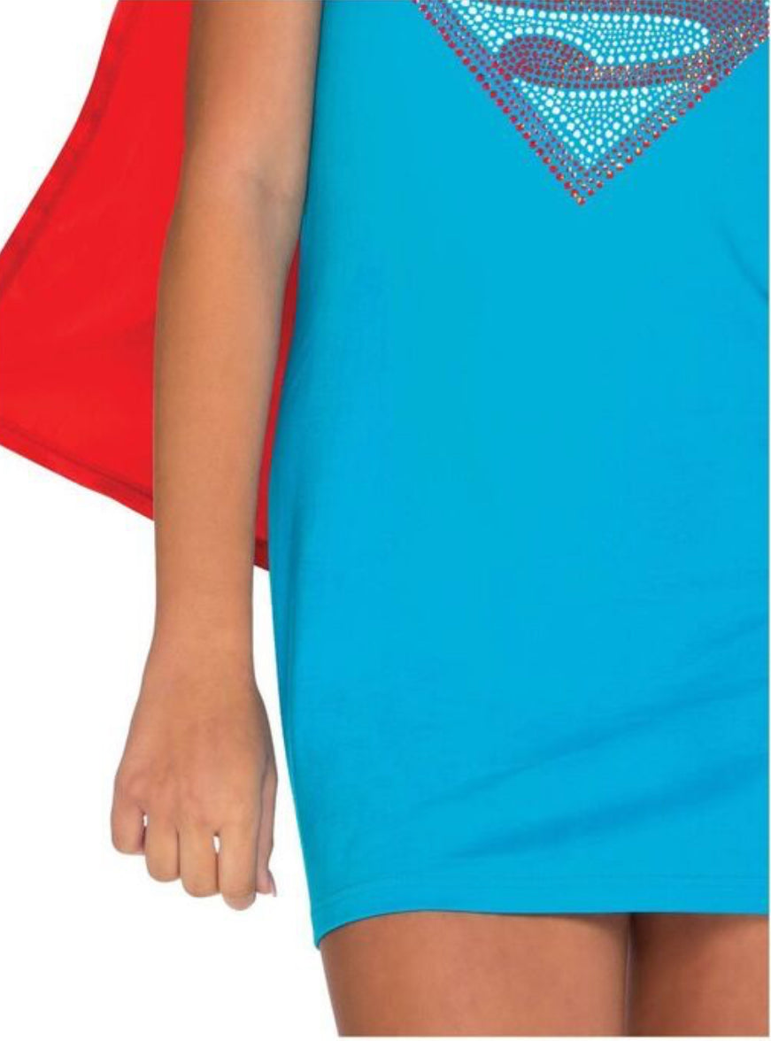SUPERGIRL TEEN TANK DRESS (SIZE SMALL)