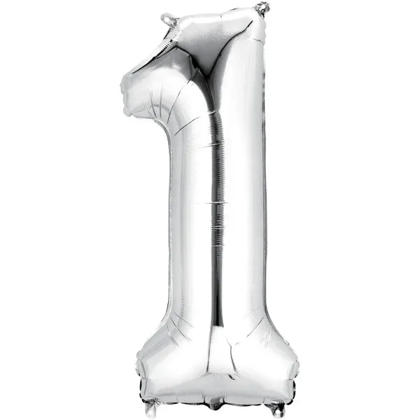 SILVER FOIL 1 BALLOON 86CM