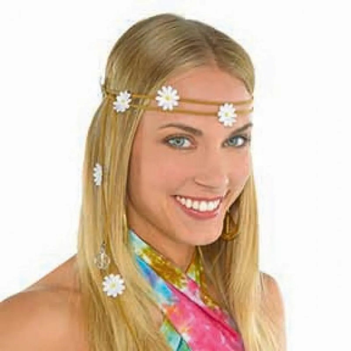 HIPPIE DAISY FLOWER HEADBAND
