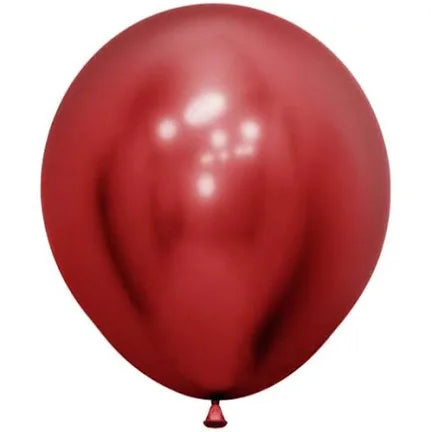 SEMPERTEX REFLEX CRYSTAL RED 45CM LATEX BALLOONS (PACK OF 6)