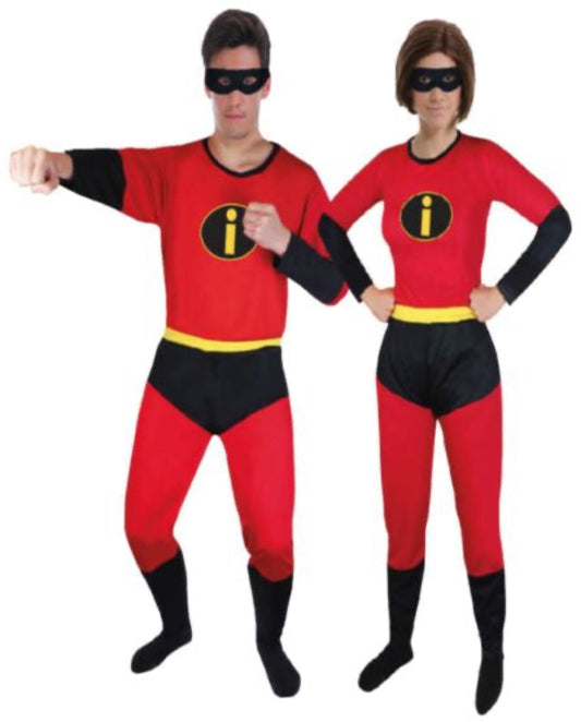 ADULT RED SUPER COSTUME (SIZE LARGE)