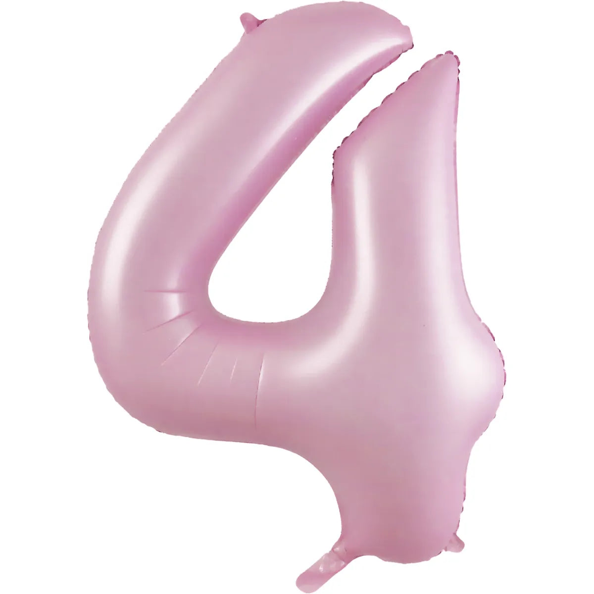 PASTEL MATTE PINK FOIL NUMBER 4 BALLOON 86CM