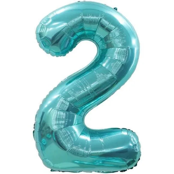 TEAL FOIL 2 BALLOON 86CM