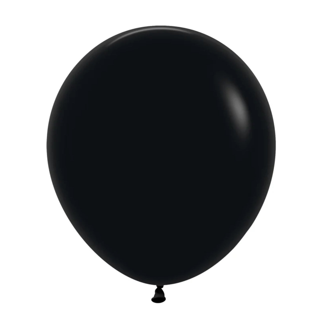 SEMPERTEX FASHION BLACK 45CM LATEX BALLOONS (PACK OF 6)