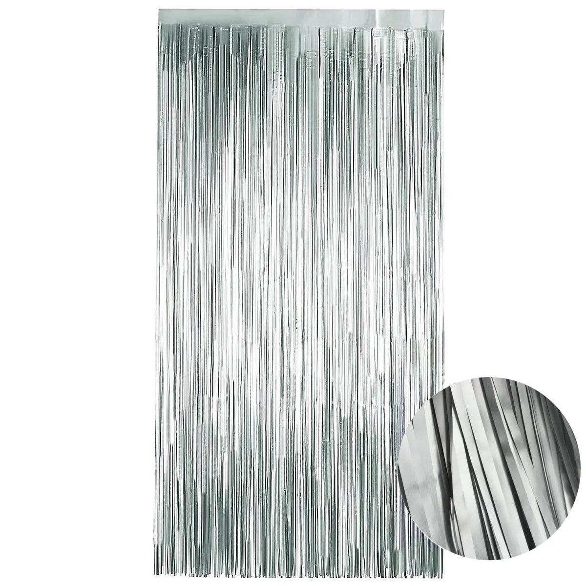 MATTE SILVER SATIN CURTAIN 100CM X 200CM