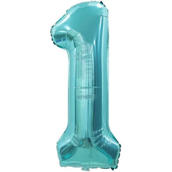 TEAL FOIL 1 BALLOON 86CM