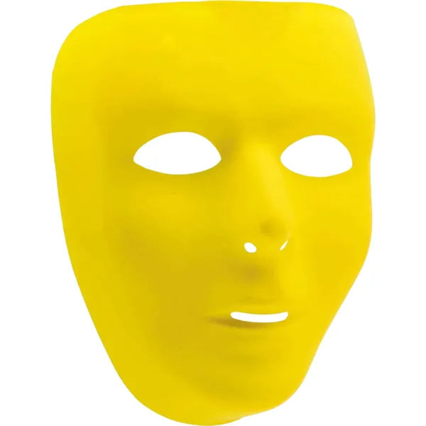 YELLOW PLASTIC FULL FACE MASK