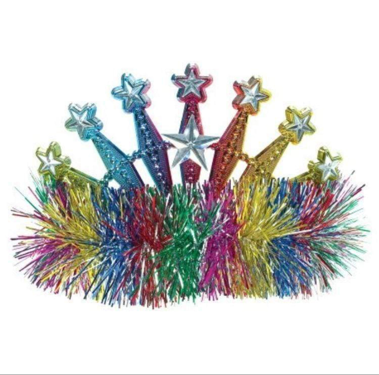 RAINBOW PLASTIC TIARA