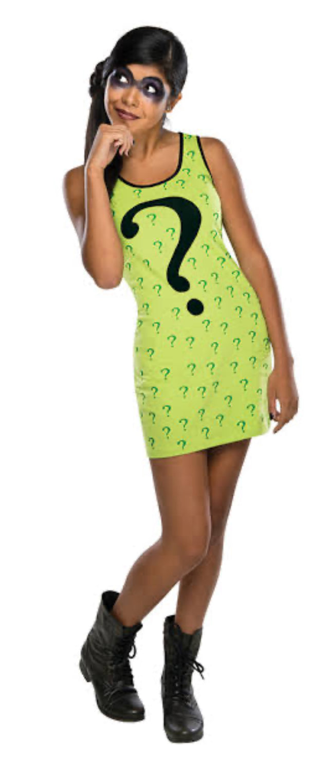 THE RIDDLER TEEN TANK DRESS (SIZE MEDIUM)