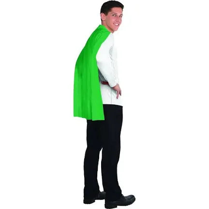 LIME GREEN CAPE - FITS KIDS & ADULTS