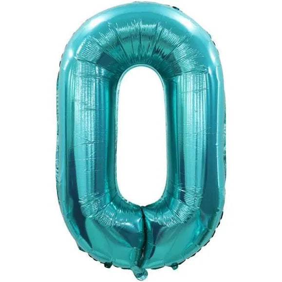 TEAL FOIL 0 BALLOON 86CM