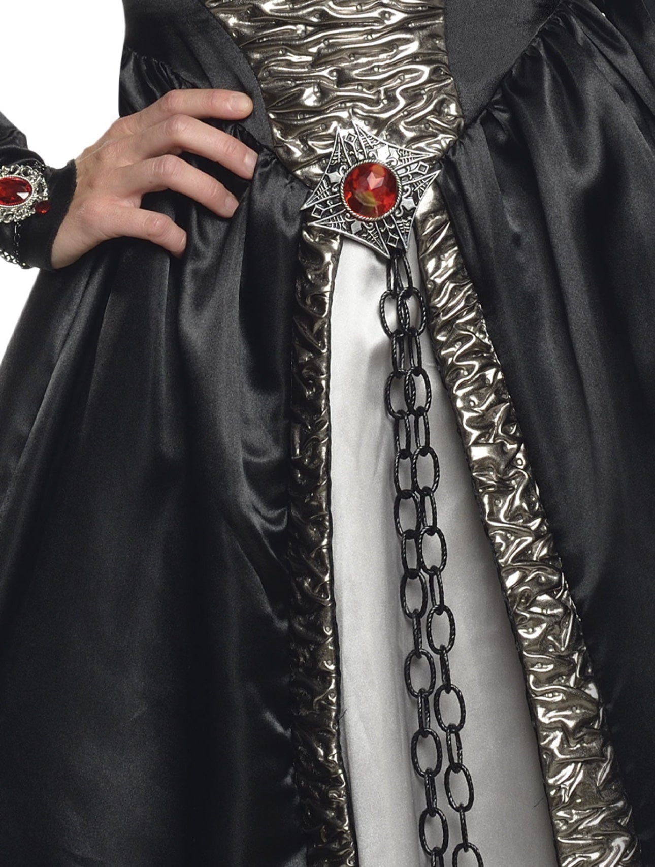 LADY VAMPIRA GREY COLLECTORS EDITION FANCY DRESS COSTUME (SIZE LARGE)