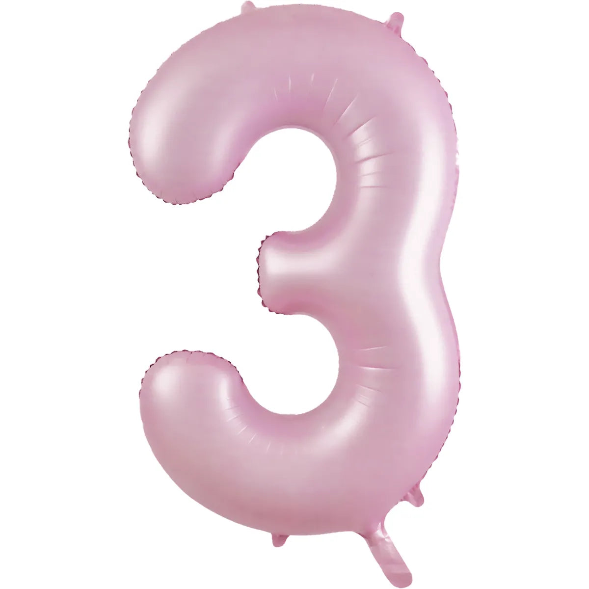 PASTEL MATTE PINK FOIL NUMBER 3 BALLOON 86CM