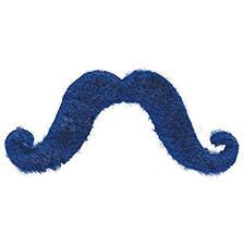 BLUE STICK ON MOUSTACHE
