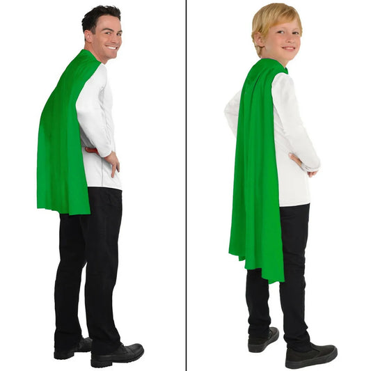 GREEN CAPE - FITS KIDS & ADULTS