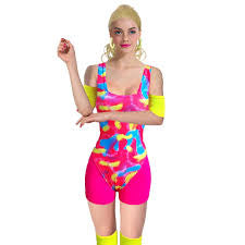 80’s WORKOUT DOLL COSTUME (SIZE EXTRA SMALL/SMALL)