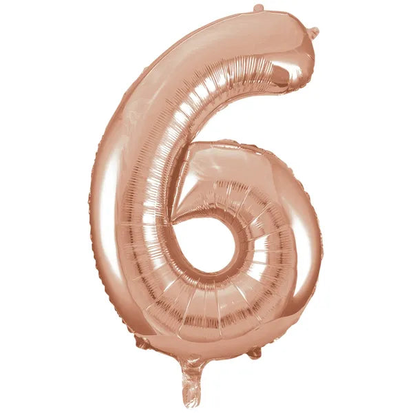 ROSE GOLD FOIL 6 BALLOON 86CM