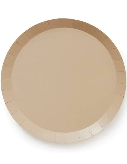 FS WHITE SAND PAPER SNACK PLATES (PACK OF 20)
