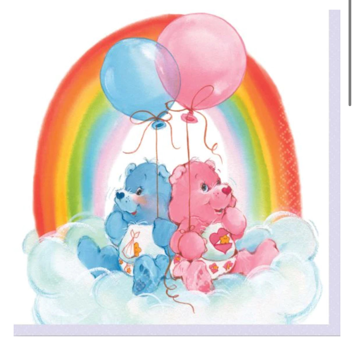 Care Bears lunch napkins