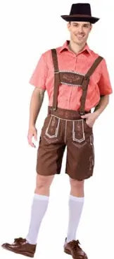 Adult red checkered Beer Man - Large/Xlarge