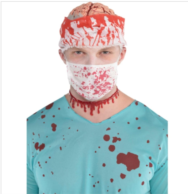 Bloody surgeon mask
