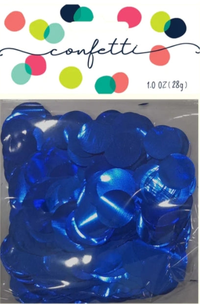 Confetti Circles Metallic Royal Blue Foil 28g