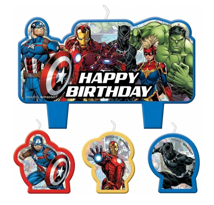 Avengers Candles 4pcs