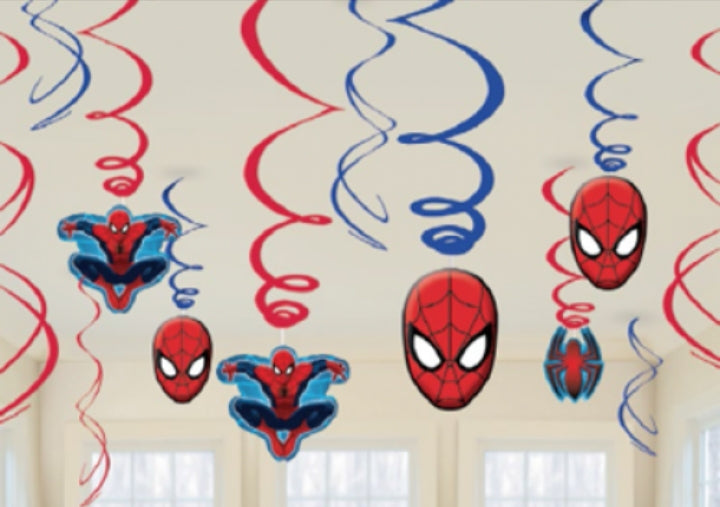 Spiderman Swirl Decorations
