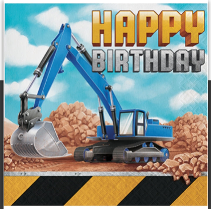 Big Dig Construction HB Serviettes