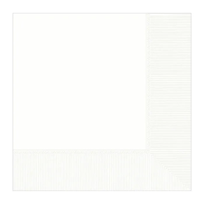 WHITE LUNCHEON NAPKINS / SERVIETTES (PACK OF 20)