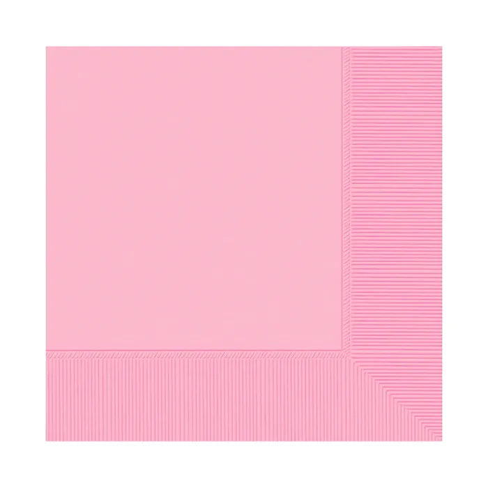 NEW PINK BEVERAGE NAPKINS / SERVIETTES (PACK OF 20)