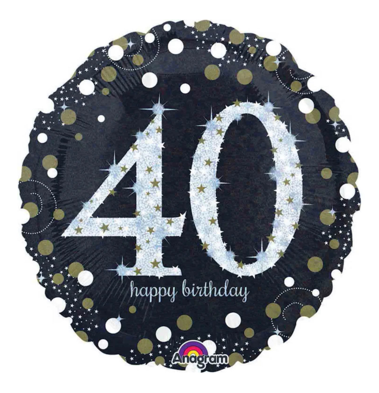 SPARKLING CELEBRATIONS 40TH BIRTHDAY FOIL BALLOON