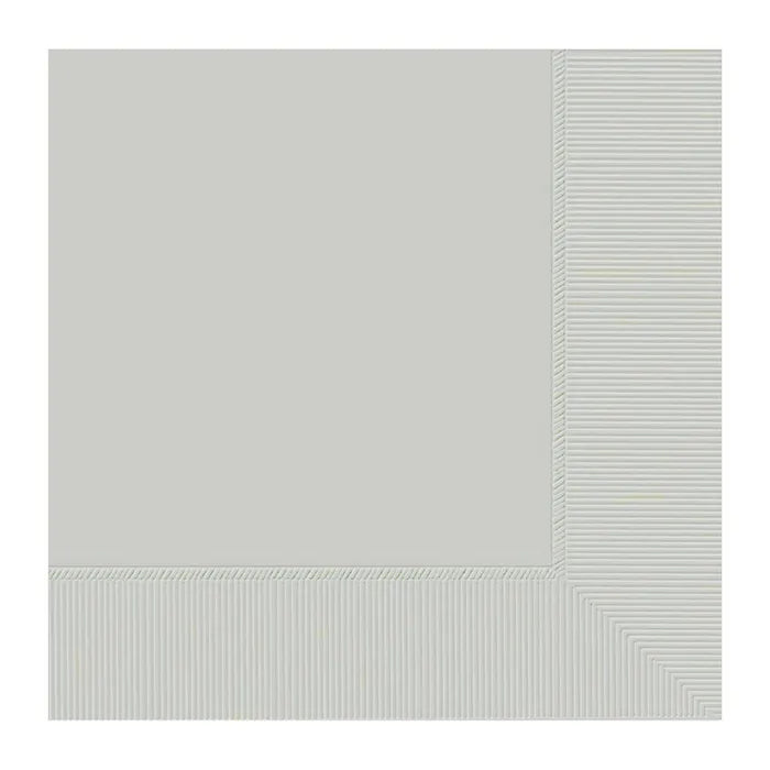 SILVER LUNCHEON NAPKINS / SERVIETTES (PACK OF 20)