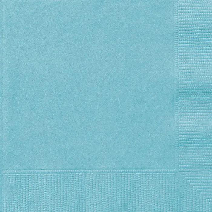 ROBINS EGG BLUE SMALL NAPKINS / SERVIETTES (PACK OF 50)