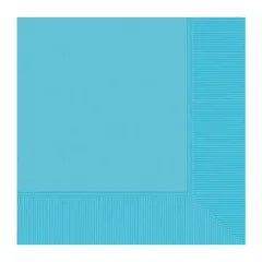 CARIBBEAN BLUE DINNER NAPKINS / SERVIETTES (PACK OF 20)