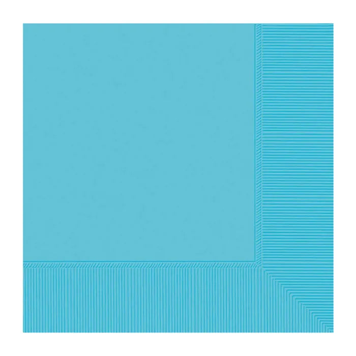 CARIBBEAN BLUE LUNCHEON NAPKINS / SERVIETTES (PACK OF 20)
