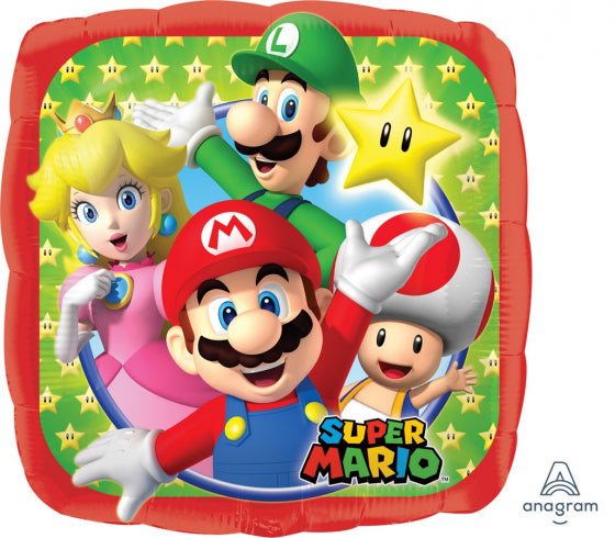 SUPER MARIO BROTHERS 45cm FOIL BALLOON