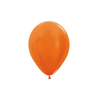 SEMPERTEX METALLIC ORANGE 30CM LATEX BALLOONS (PACK OF 25)