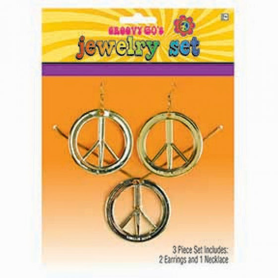 FEELING GROOVY PEACE JEWELRY SET