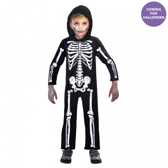 Costume Skeleton Jumpsuit 10-12 Years