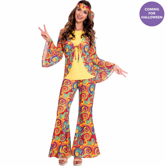 Costume Hippy Woman Size 10-12