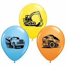 Construction Latex Balloon (5 pack)