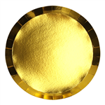 FS PAPER ROUND DINNER PLATE 9" GOLD 10PK
