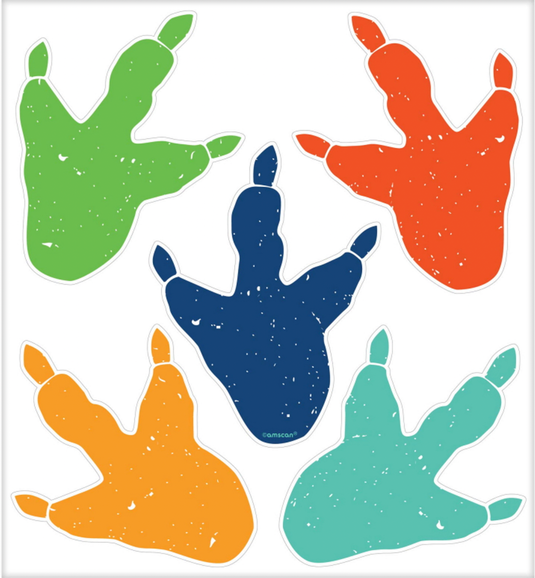 DINO FOOTPRINTS FLOOR CLINGS