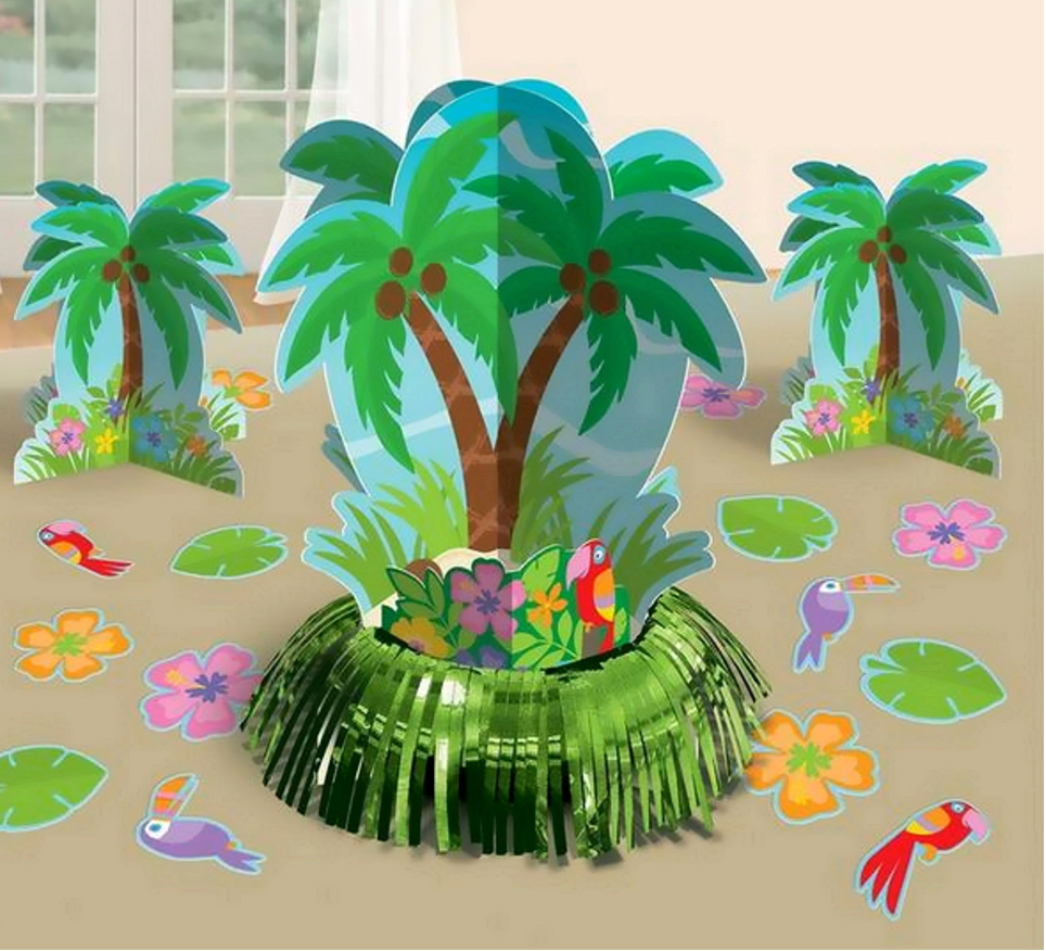 HAWAIIAN PALM TREE TABLE DECORATING KIT