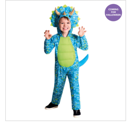 COSTUME BLUE DINO BOYS 6-8 YEARS