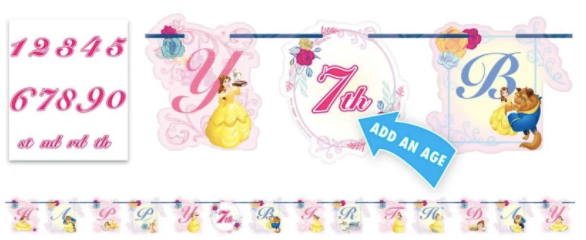 Beauty and the Beast Jumbo Banner