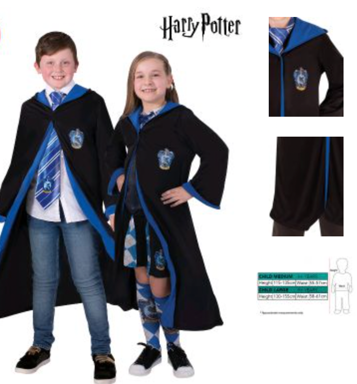 HARRY POTTER RAVENCLAW ROBE 6+ YEARS