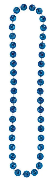 BLUE JUMBO BEAD NECKLACE