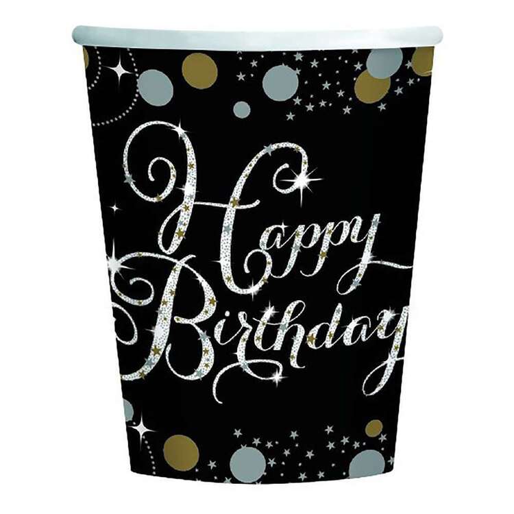 Sparkling Celebration Happy Birthday Cups